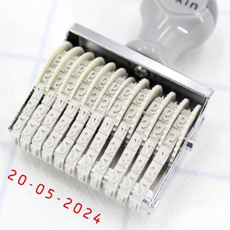 Rubber Date Stamp - Портативный Яркий штамп 8/10, небольшая Дата/цена