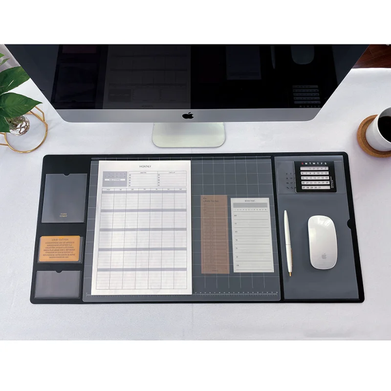 Leather Desk Pad - Портативный блокнот-подставка для мыши, большой игровой
