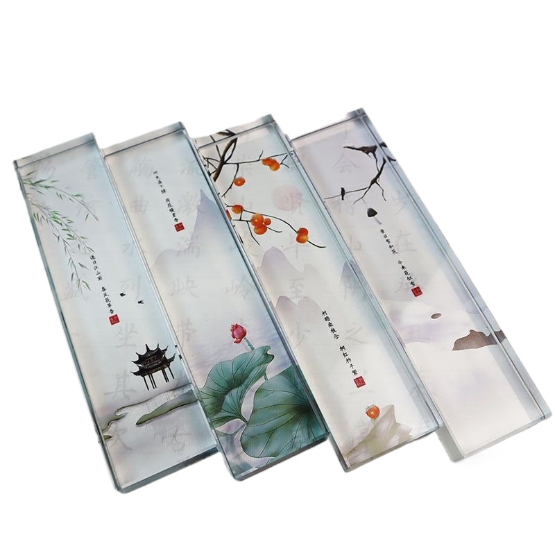 Book Weight Glass - Стеклянный пресс-папье Традиционный китайский дизайн -