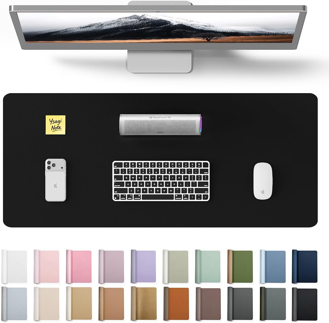 Leather Desk Pad - Большой кожаный коврик для стола 23,6x13,8
