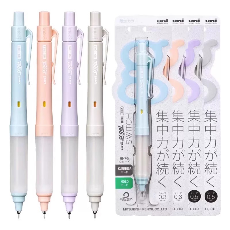 Mechanical Pencil 0.3 - Механический карандаш Uni M5-1009GG&UL-S Alpha-Gel Switch