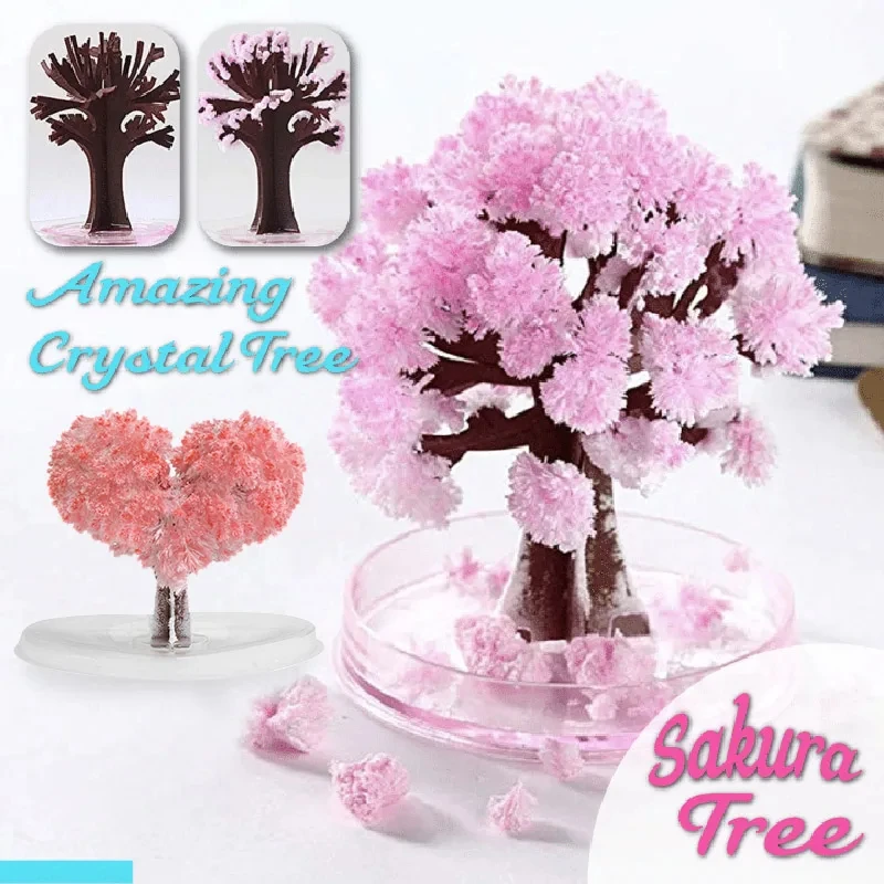 Paper Weight Crystal - Мини-волшебная Сакура, миниатюрное дерево, сделай сам,