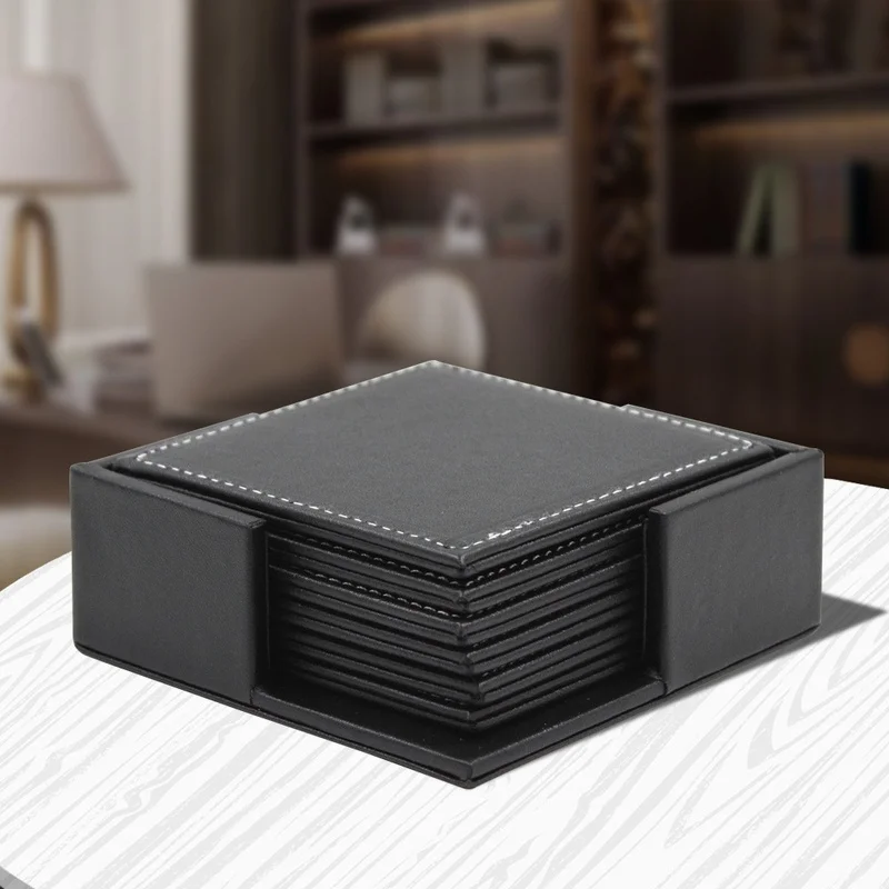 6 шт./комплект, кожаные подста – обзор и цена Leather Desk Pad