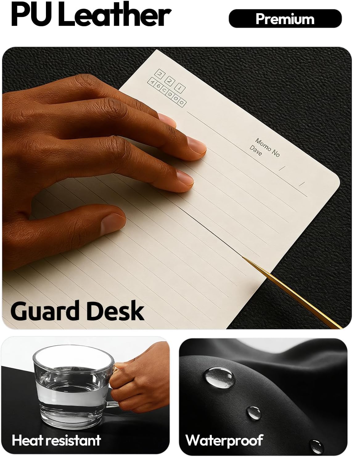 Большой коврик для стола из ис – обзор и цена Leather Desk Pad