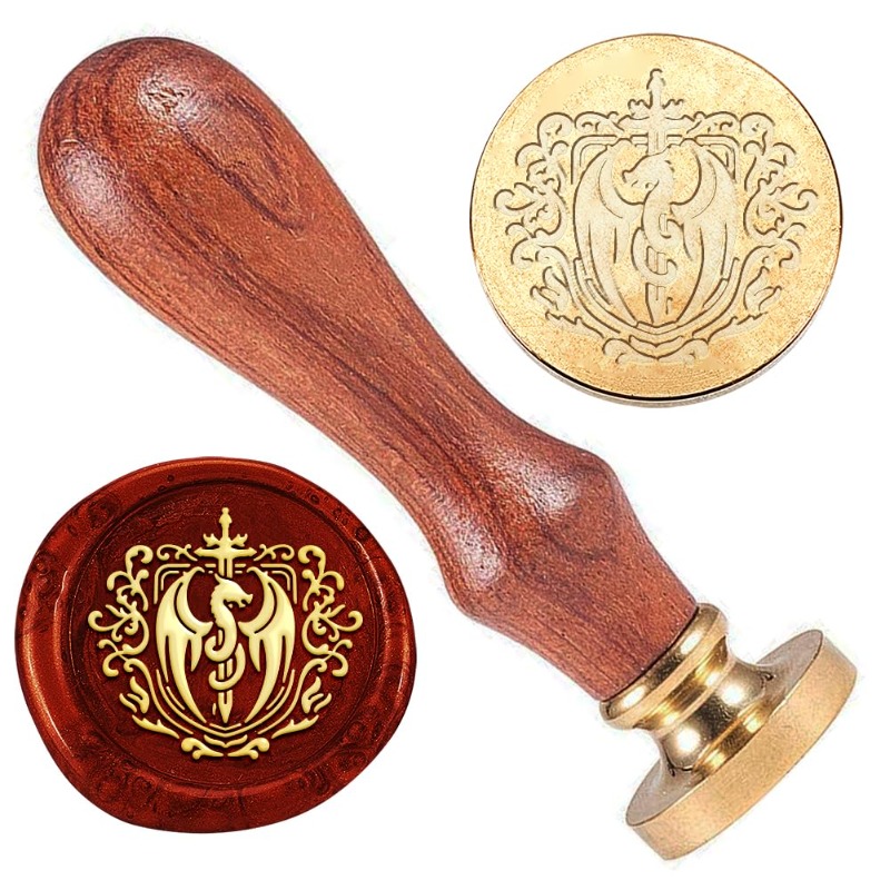 1 шт., восковая печать с изобр – обзор и цена Wax Seal Stamp Set
