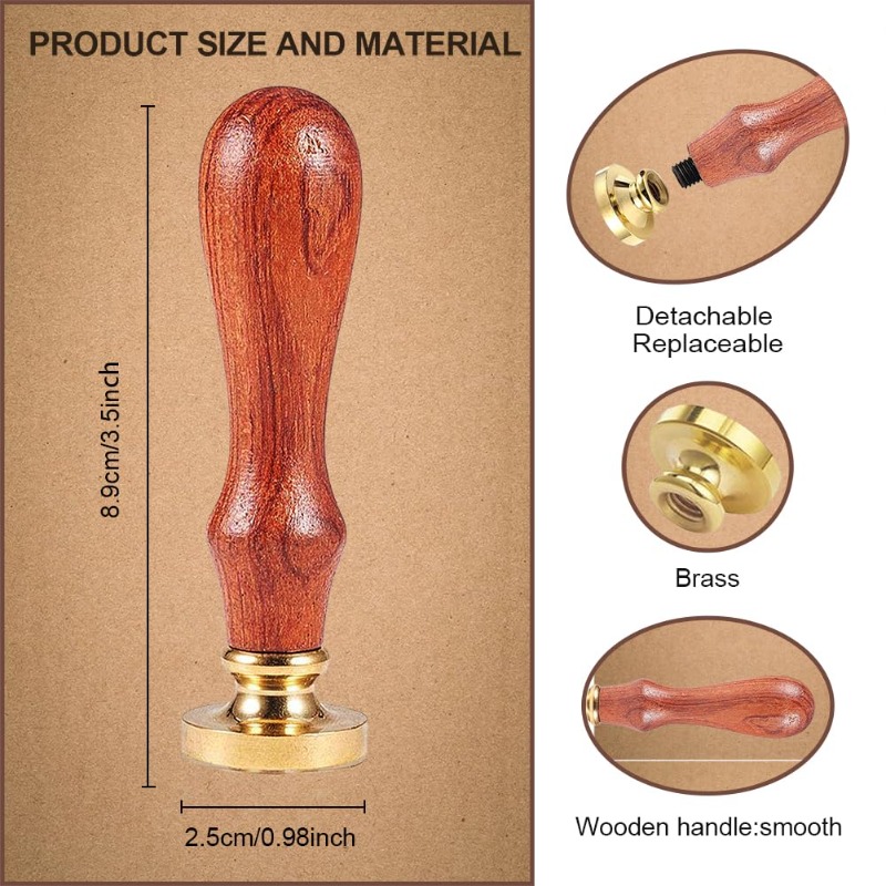 1 шт., восковая печать с изобр – обзор и цена Wax Seal Stamp Set