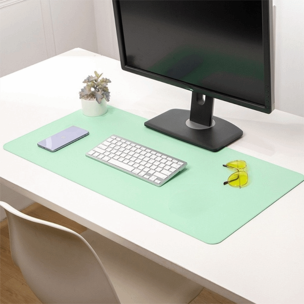 Двусторонний настольный коврик – обзор и цена Leather Desk Pad