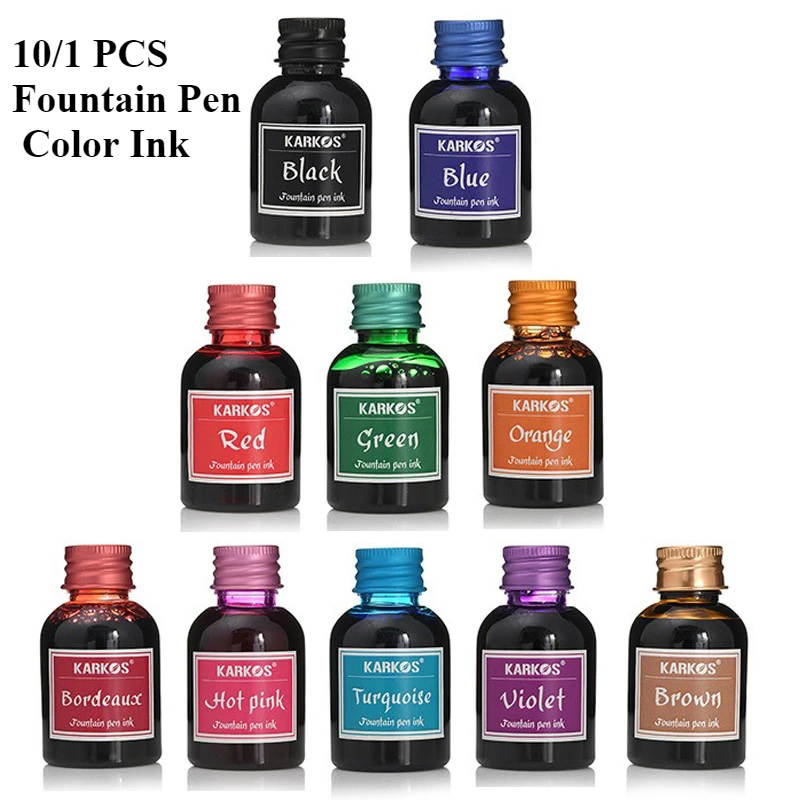 10/1 шт., 30 мл, различные цве – обзор и цена Fountain Pen Bottled Ink