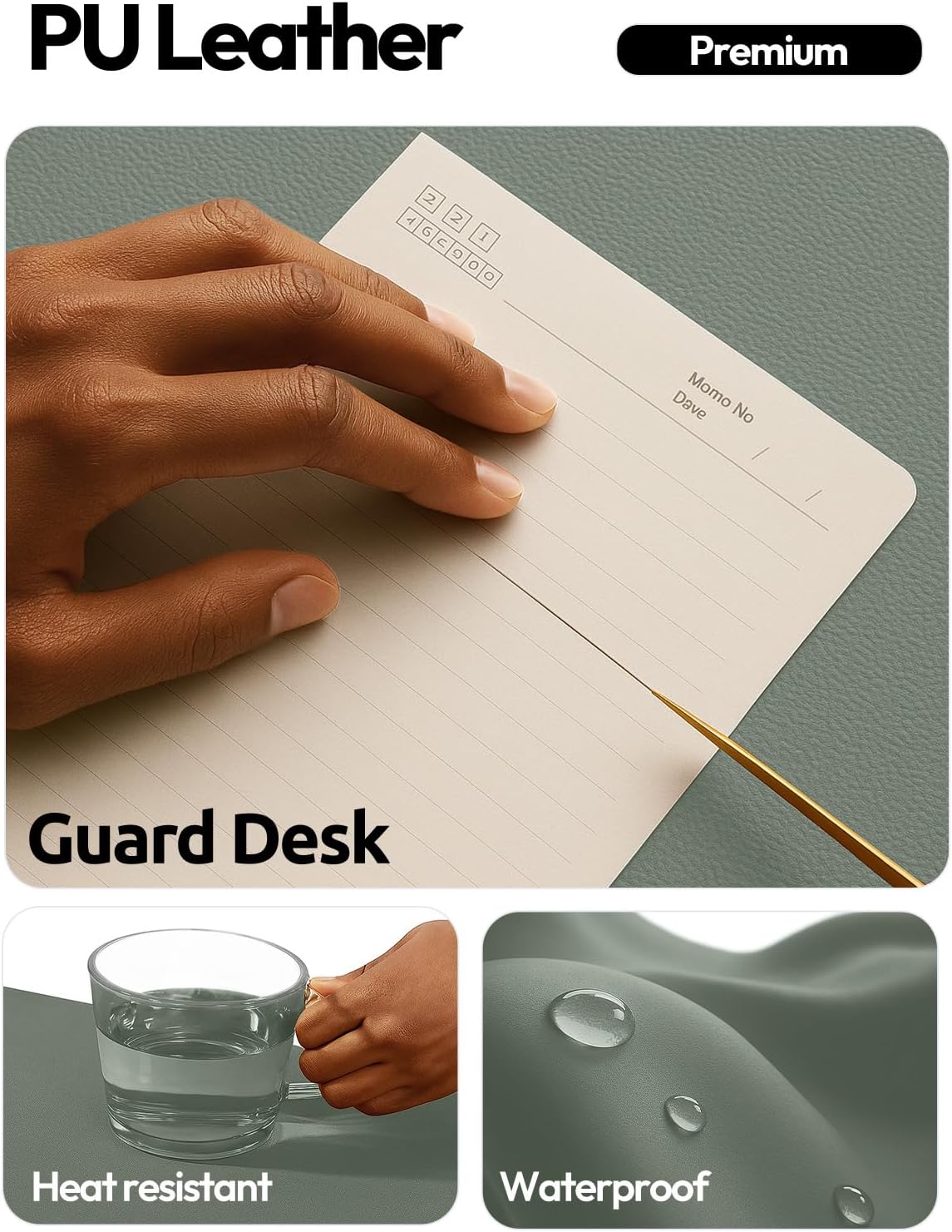Кожаный защитный коврик для ст – обзор и цена Leather Desk Pad