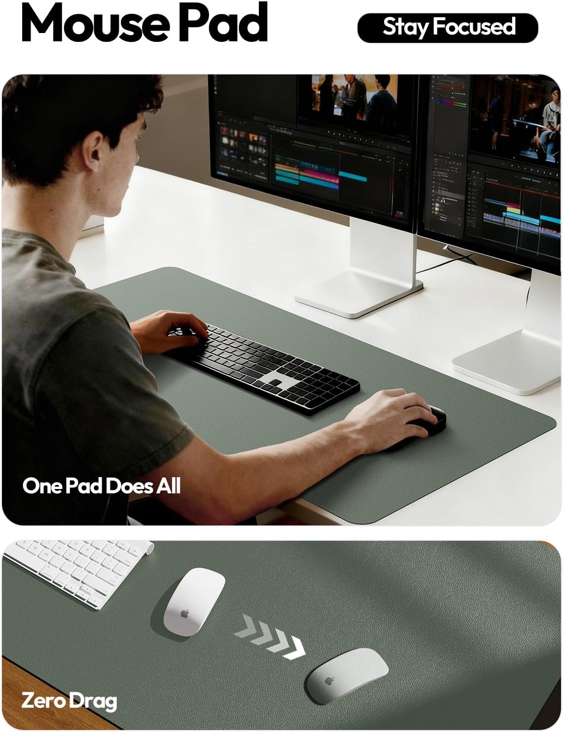 Кожаный защитный коврик для ст – обзор и цена Leather Desk Pad