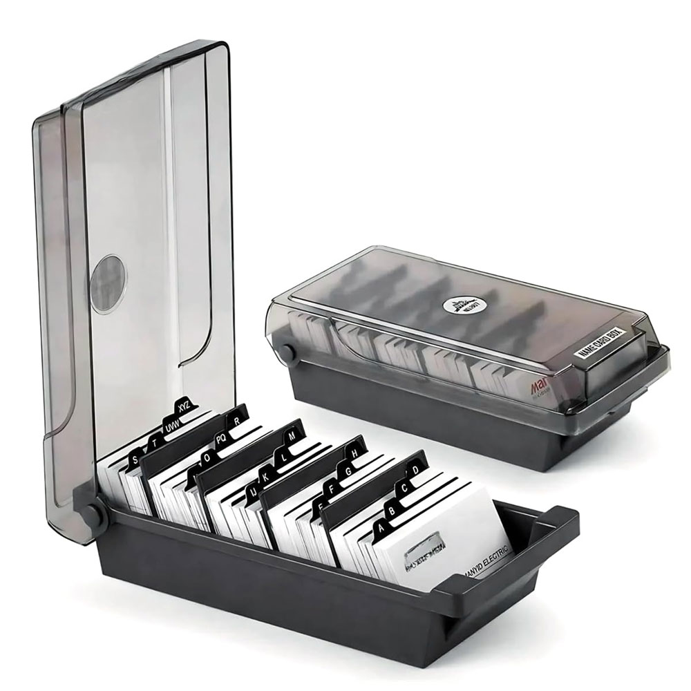 Настольная коробка для визиток – обзор и цена Card Index Box