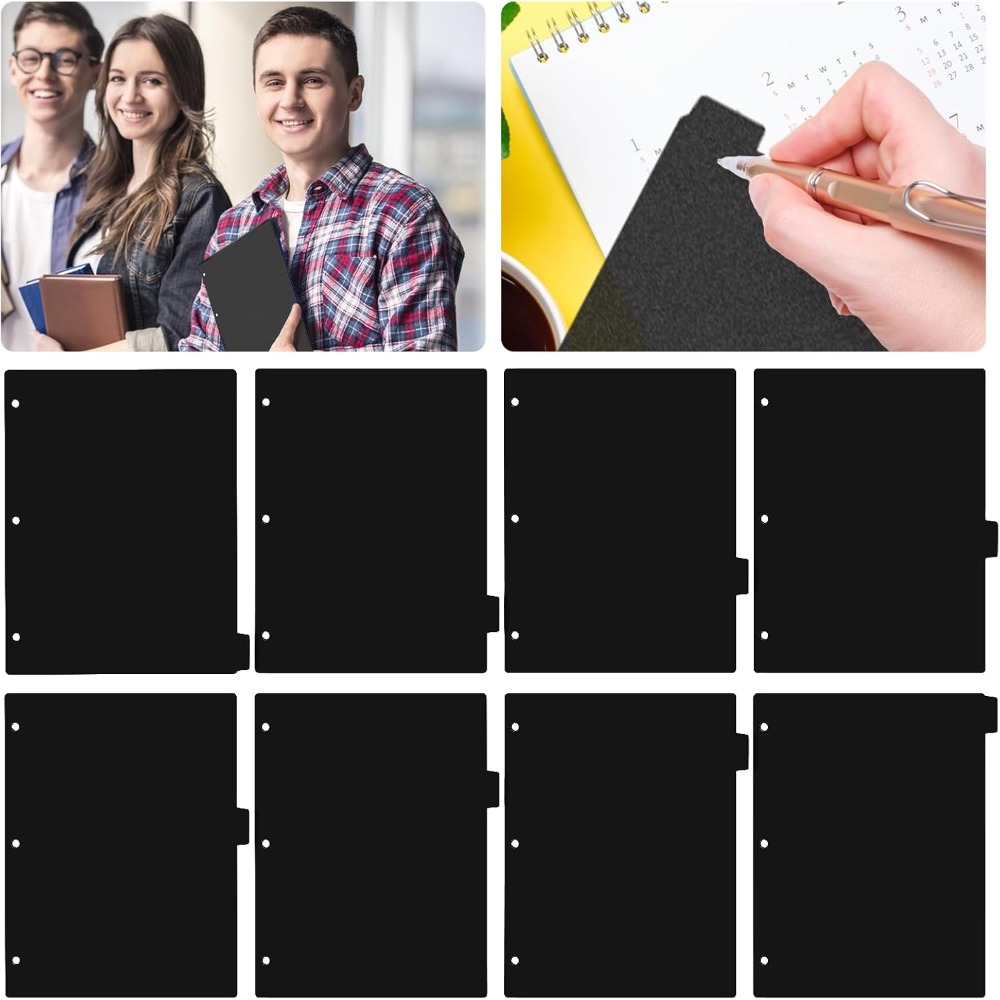 8 черных пластиковых разделите – обзор и цена Tab Divider A4