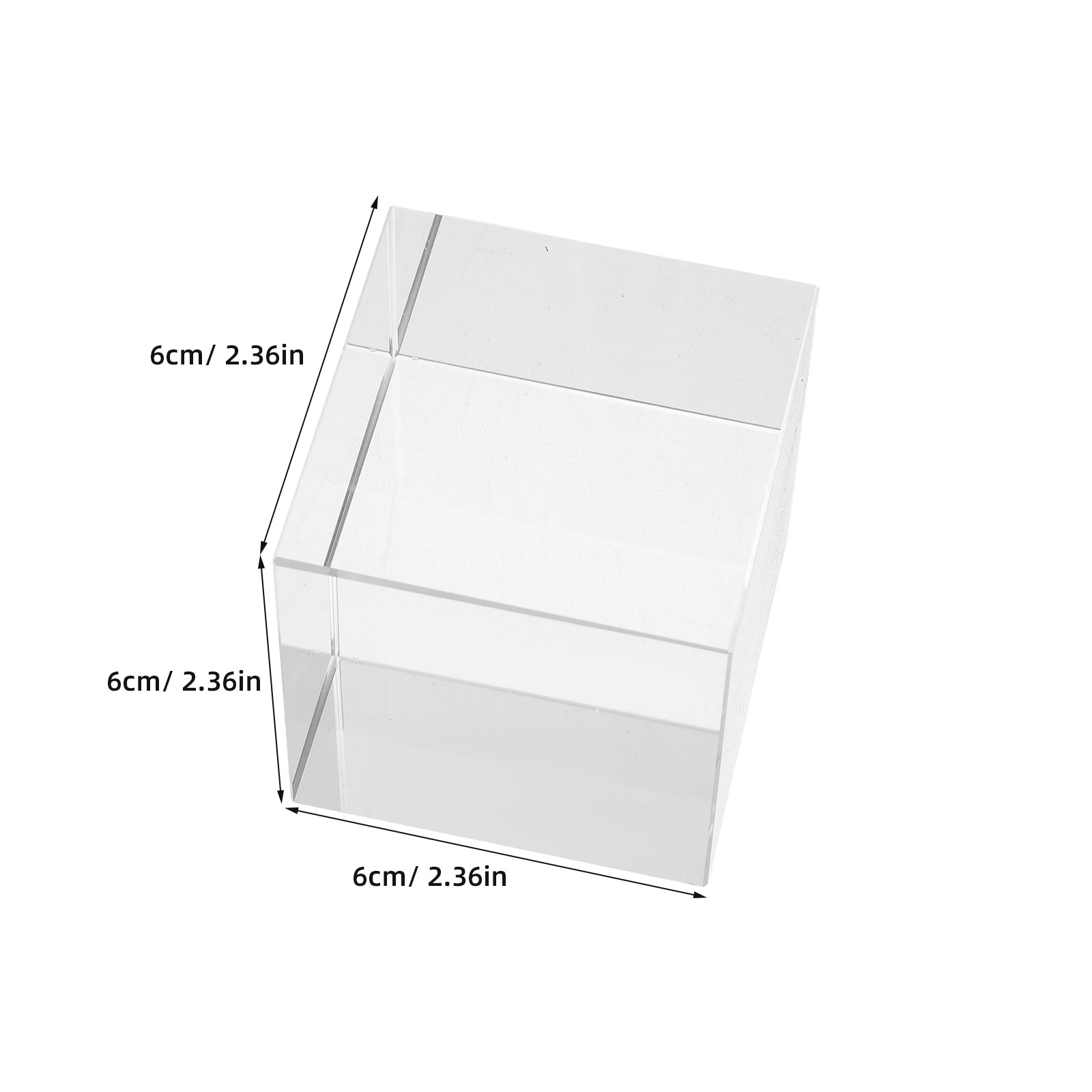 Прозрачный квадратный кристалл – обзор и цена Book Weight Glass